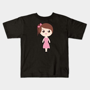 Cute girl design Kids T-Shirt